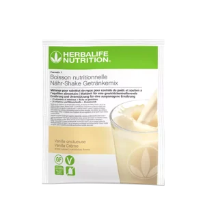 Sobre de batido de proteina de vainilla de herbalife