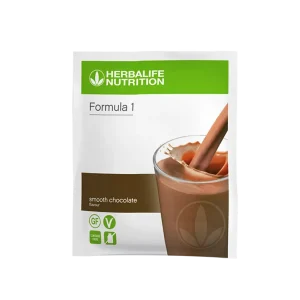 Sobre de batido de proteina de chocolate de herbalife